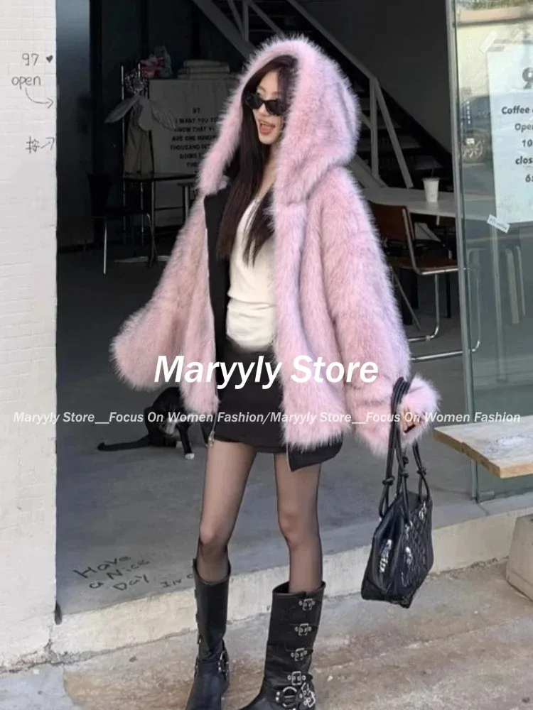 American Vintage Women's Fur P - Street Fashion Korean Girl ulasan dan harga