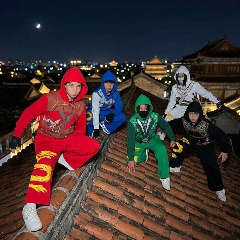 Ninja Warrior Armor Hoodie Set - Street Fashion Us ulasan dan harga