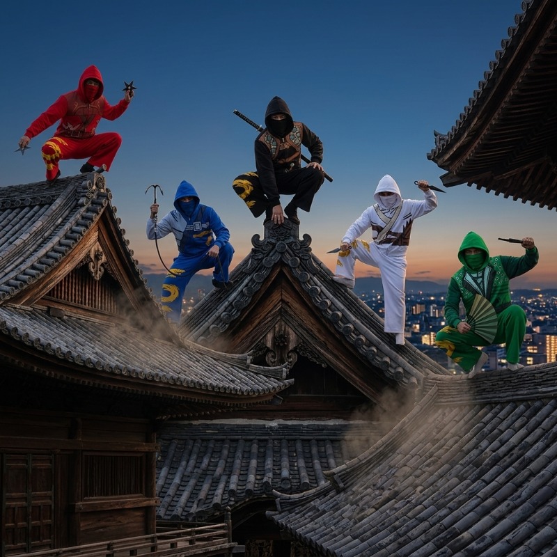 Ninja Warrior Armor Hoodie Set - Street Fashion Us ulasan dan harga