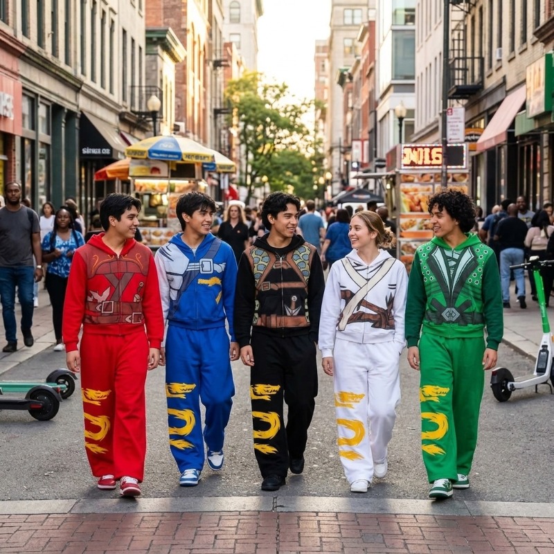 Ninja Warrior Armor Hoodie Set - Street Fashion Us ulasan dan harga
