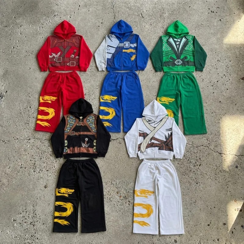 Ninja Warrior Armor Hoodie Set - Street Fashion Us ulasan dan harga