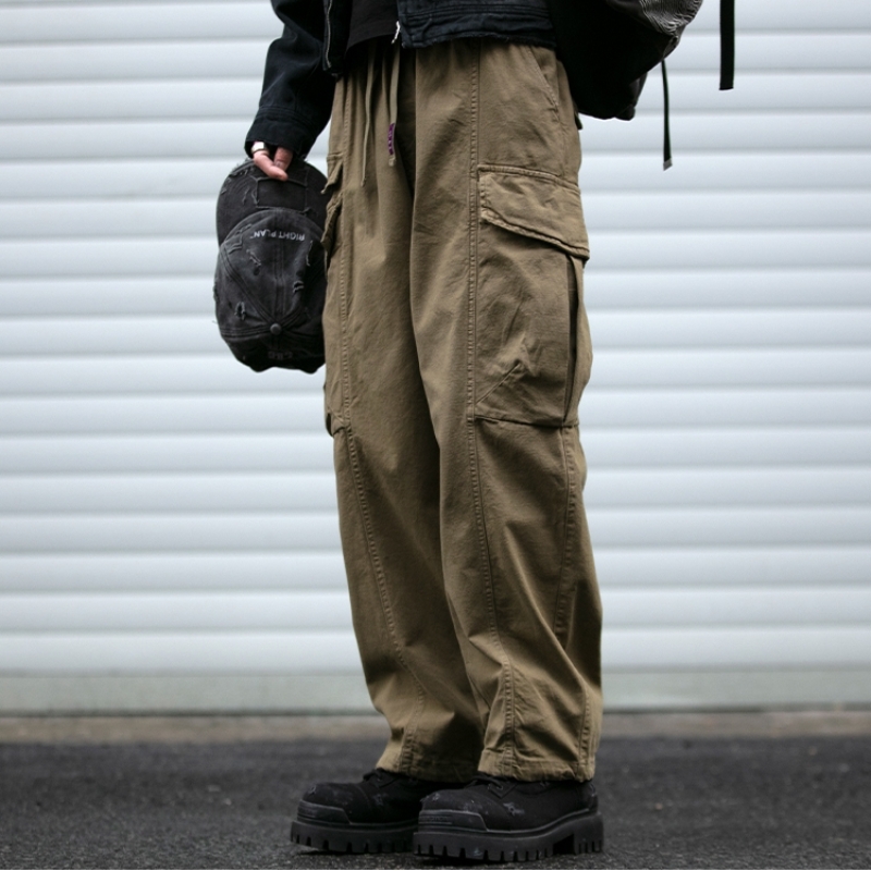 Oversized Cargo Pants For Men  - Street Fashion In Korea ulasan dan harga
