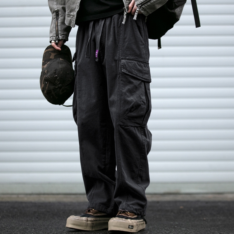 Oversized Cargo Pants For Men  - Street Fashion In Korea ulasan dan harga