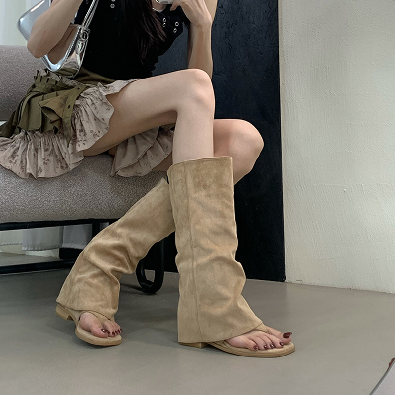 Hollow Out Women's Boots Velve - Street Fashion In Korea ulasan dan harga