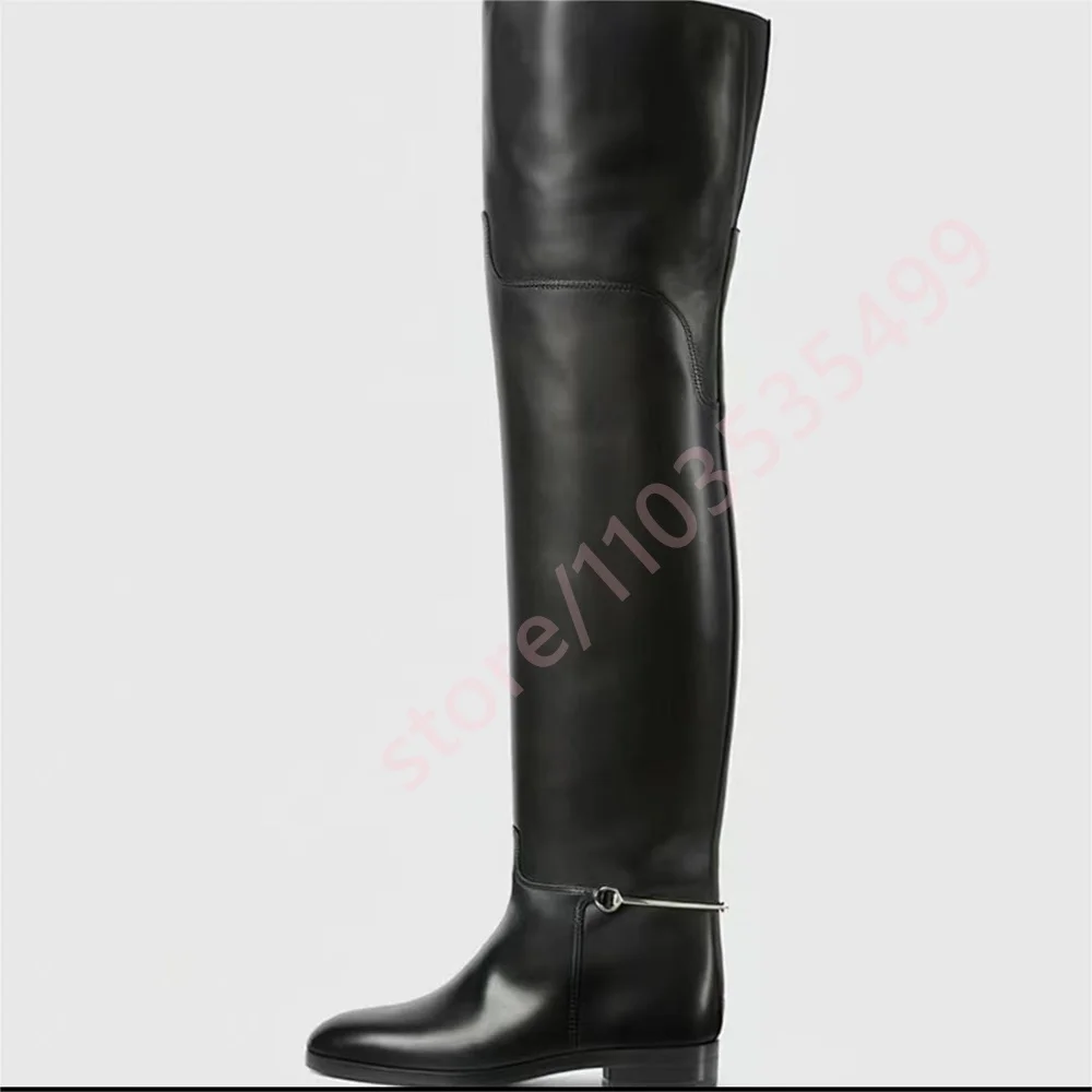 2025 Ladies Round Toe Over Kne - Street Fashion Model ulasan dan harga