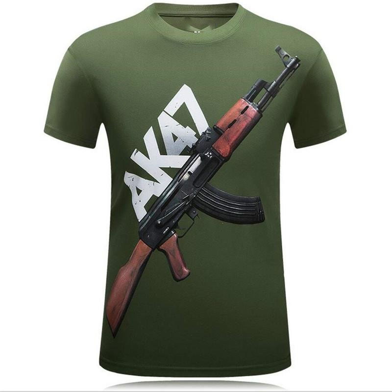 Tough Guy Style 3D Print T-shi - Street Fashion For Short Guys ulasan dan harga