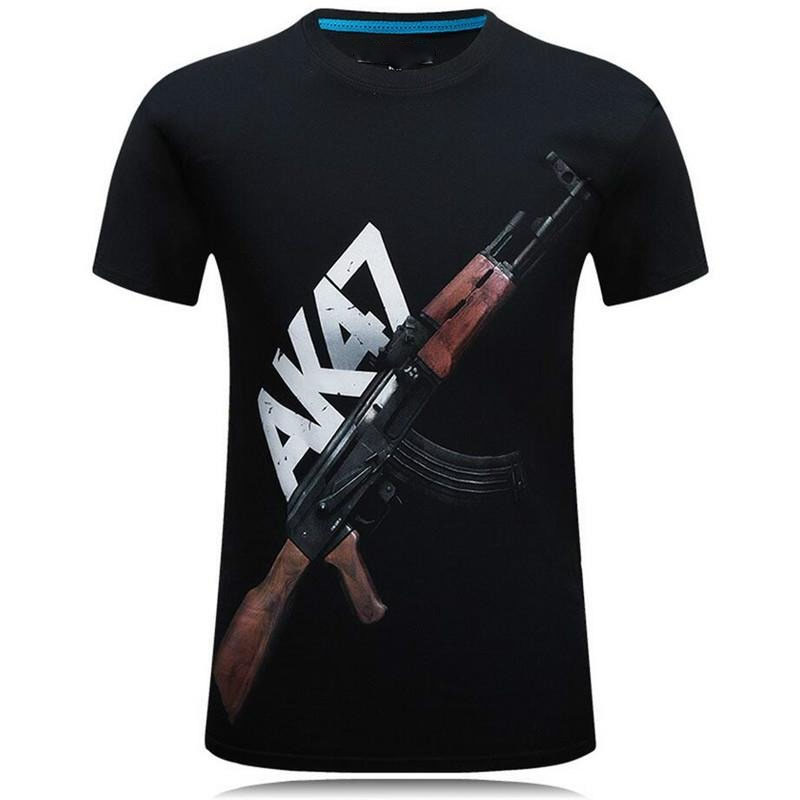 Tough Guy Style 3D Print T-shi - Street Fashion For Short Guys ulasan dan harga