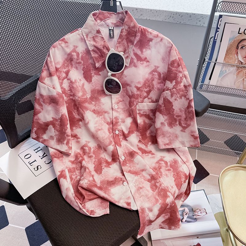 High Street Short Sleeve Print - Street Fashion Youth ulasan dan harga