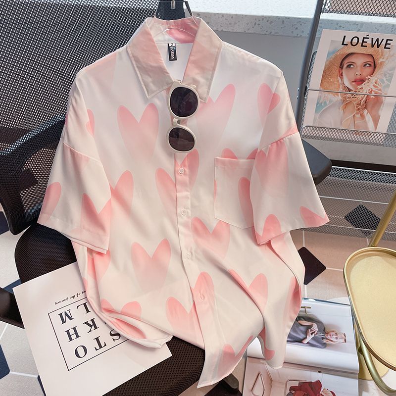 High Street Short Sleeve Print - Street Fashion Youth ulasan dan harga