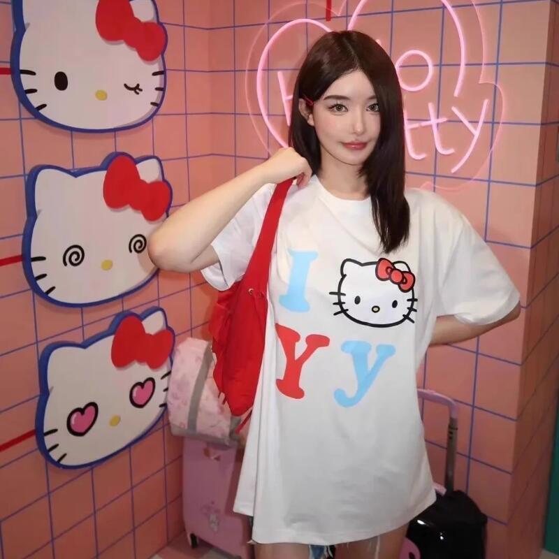 Short-Sleeved Sanrio Summer Pu - Street Fashion Us ulasan dan harga