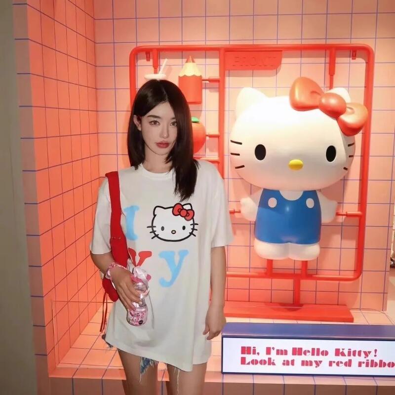 Short-Sleeved Sanrio Summer Pu - Street Fashion Us ulasan dan harga