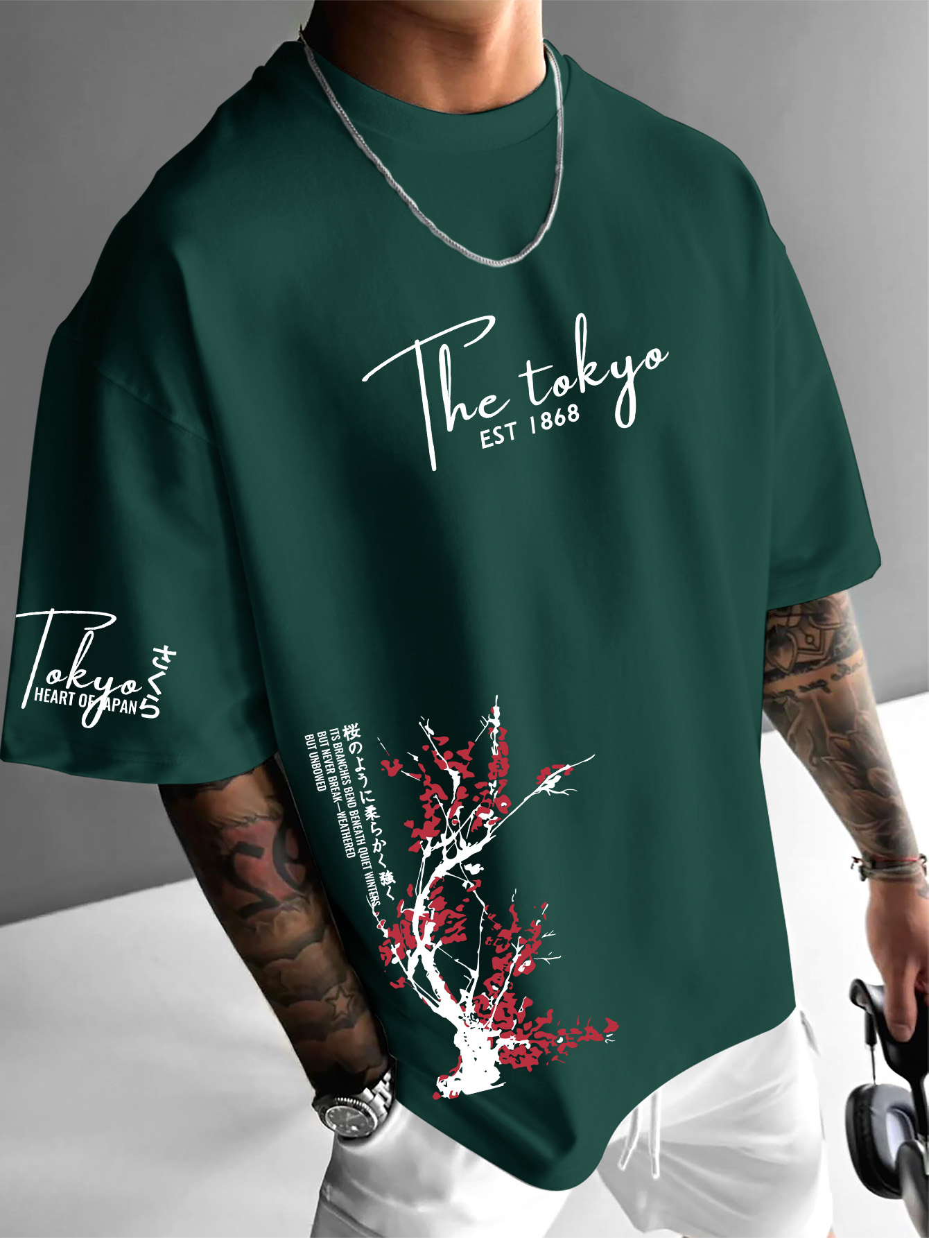 Tokyo EST 1868 Cherry Blossom  - Street Fashion Shibuya ulasan dan harga