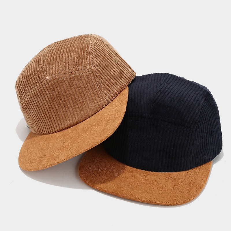 Retro Corduroy 5 Panel Cap wit - Corduroy Cap 5 Panel ulasan dan harga