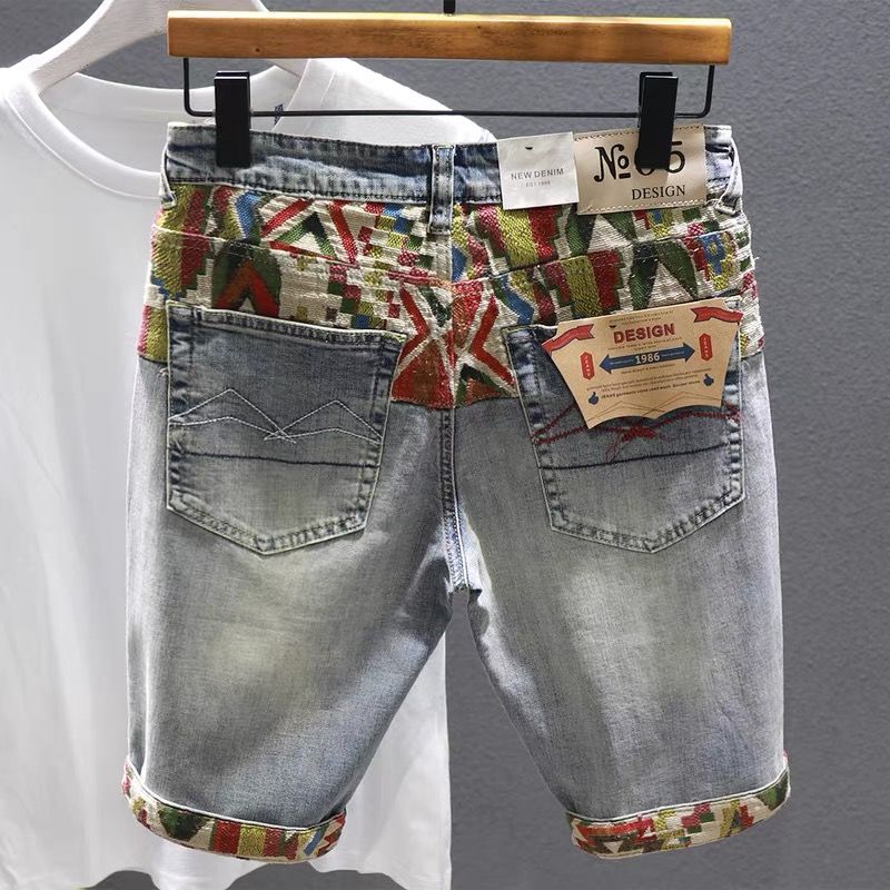 Man Denim Shorts Selvedge Mult - Distressed Jean Rip ulasan dan harga