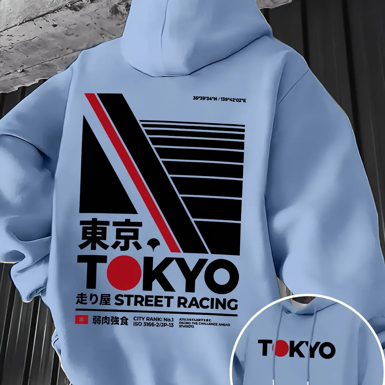 Retro JDM Tokyo Racing Double  - Street Fashion Tokyo ulasan dan harga