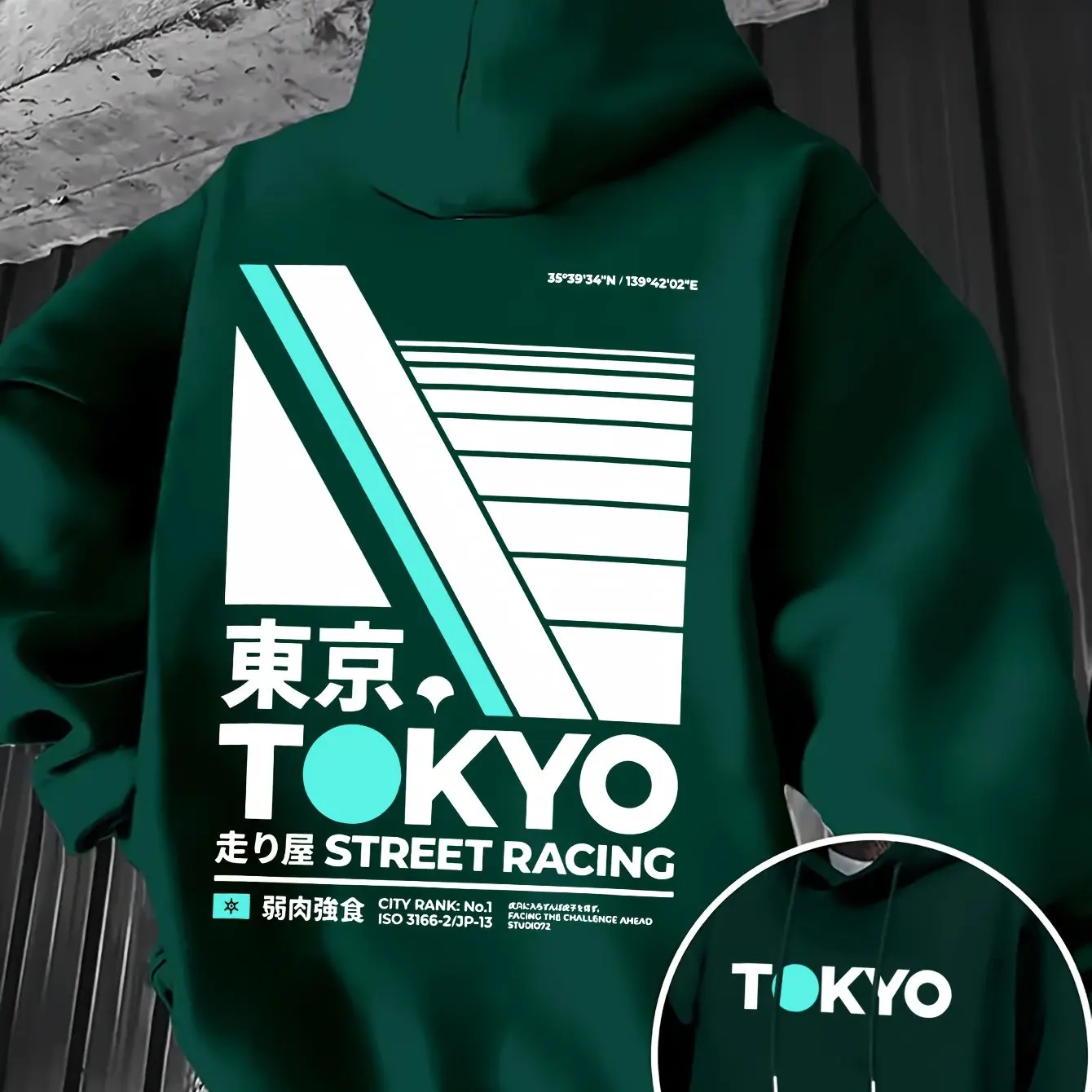Retro JDM Tokyo Racing Double  - Street Fashion Tokyo ulasan dan harga
