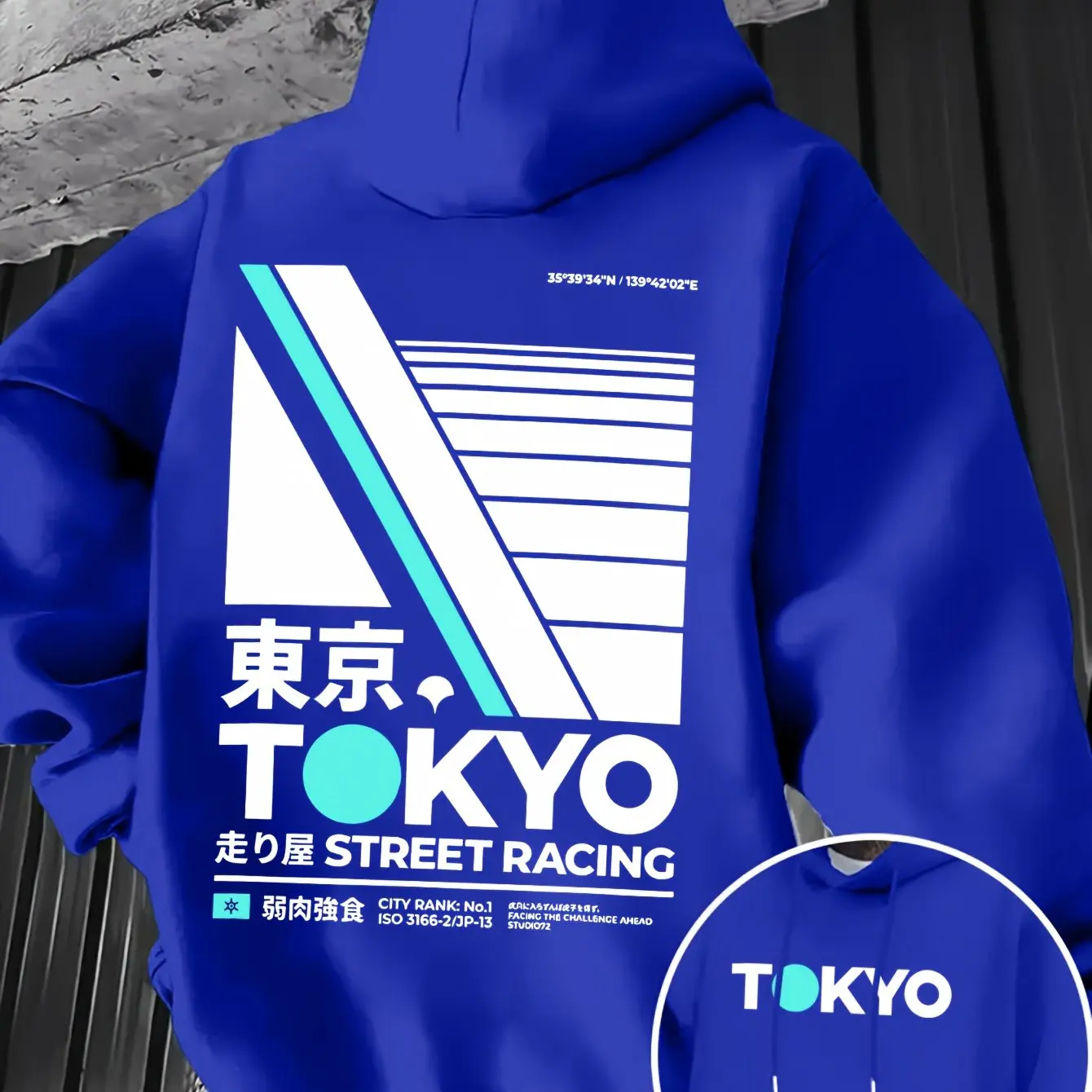 Retro JDM Tokyo Racing Double  - Street Fashion Tokyo ulasan dan harga