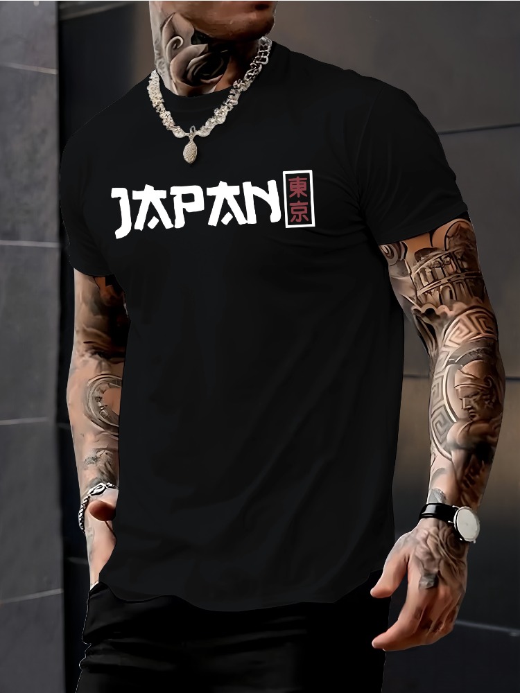 Male Short Sleeve Crew Neck Te - Street Fashion For Short Guys ulasan dan harga