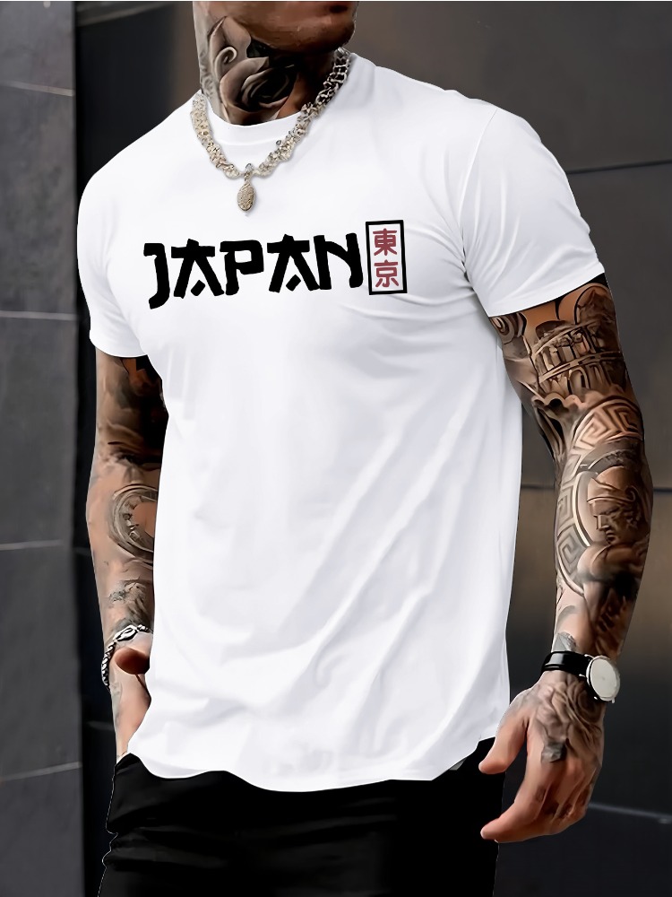 Male Short Sleeve Crew Neck Te - Street Fashion For Short Guys ulasan dan harga