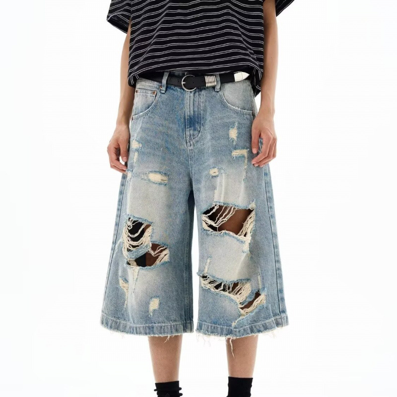 New Men Vintage Ripped Baggy S - Distressed Jean Rip ulasan dan harga