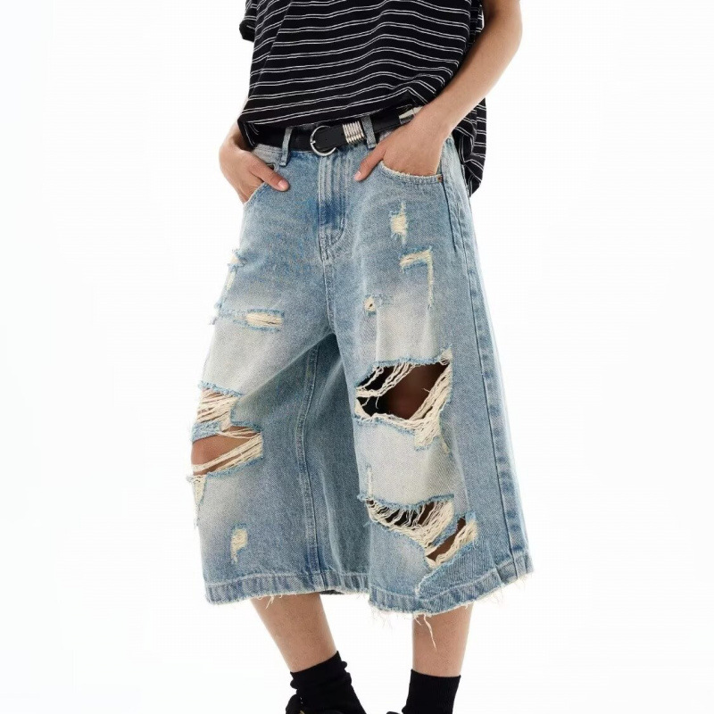 New Men Vintage Ripped Baggy S - Distressed Jean Rip ulasan dan harga