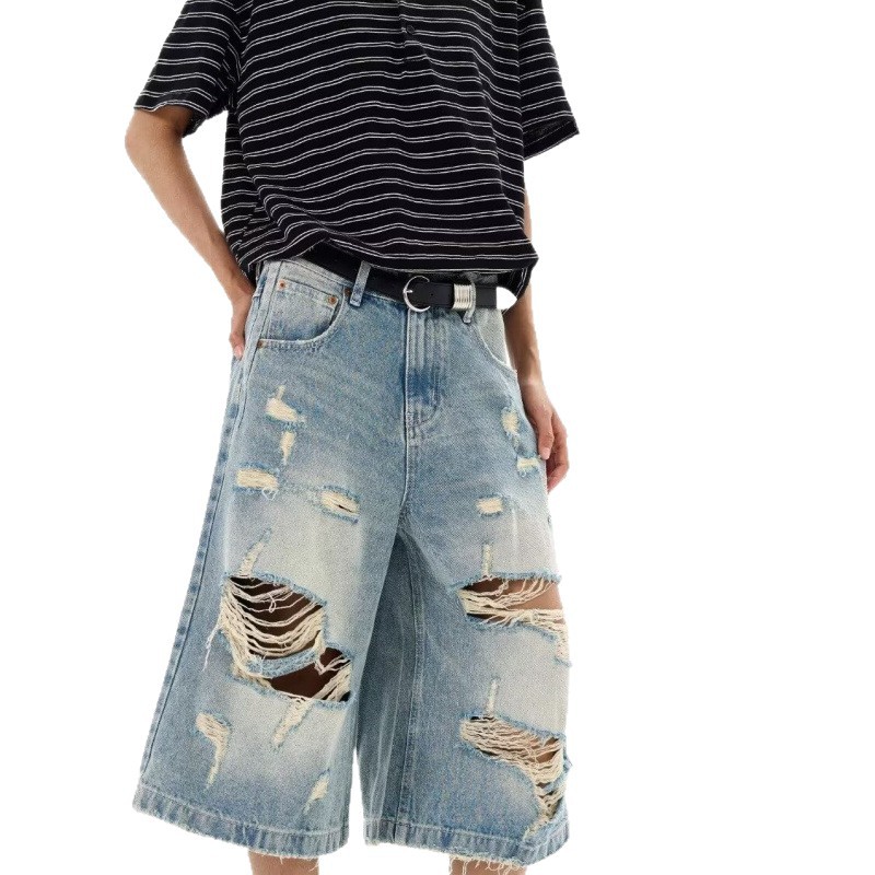 New Men Vintage Ripped Baggy S - Distressed Jean Rip ulasan dan harga