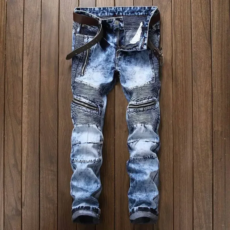Punk Street Style Ripped Skinn - Distressed Jean Rip ulasan dan harga