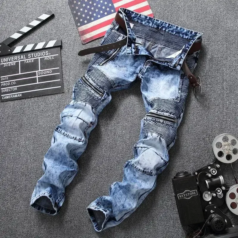 Punk Street Style Ripped Skinn - Distressed Jean Rip ulasan dan harga