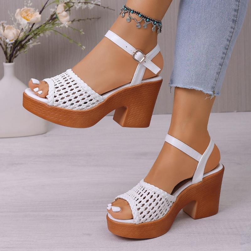 Elegant Women's Braided High H - Chunky Sneaker Platform ulasan dan harga