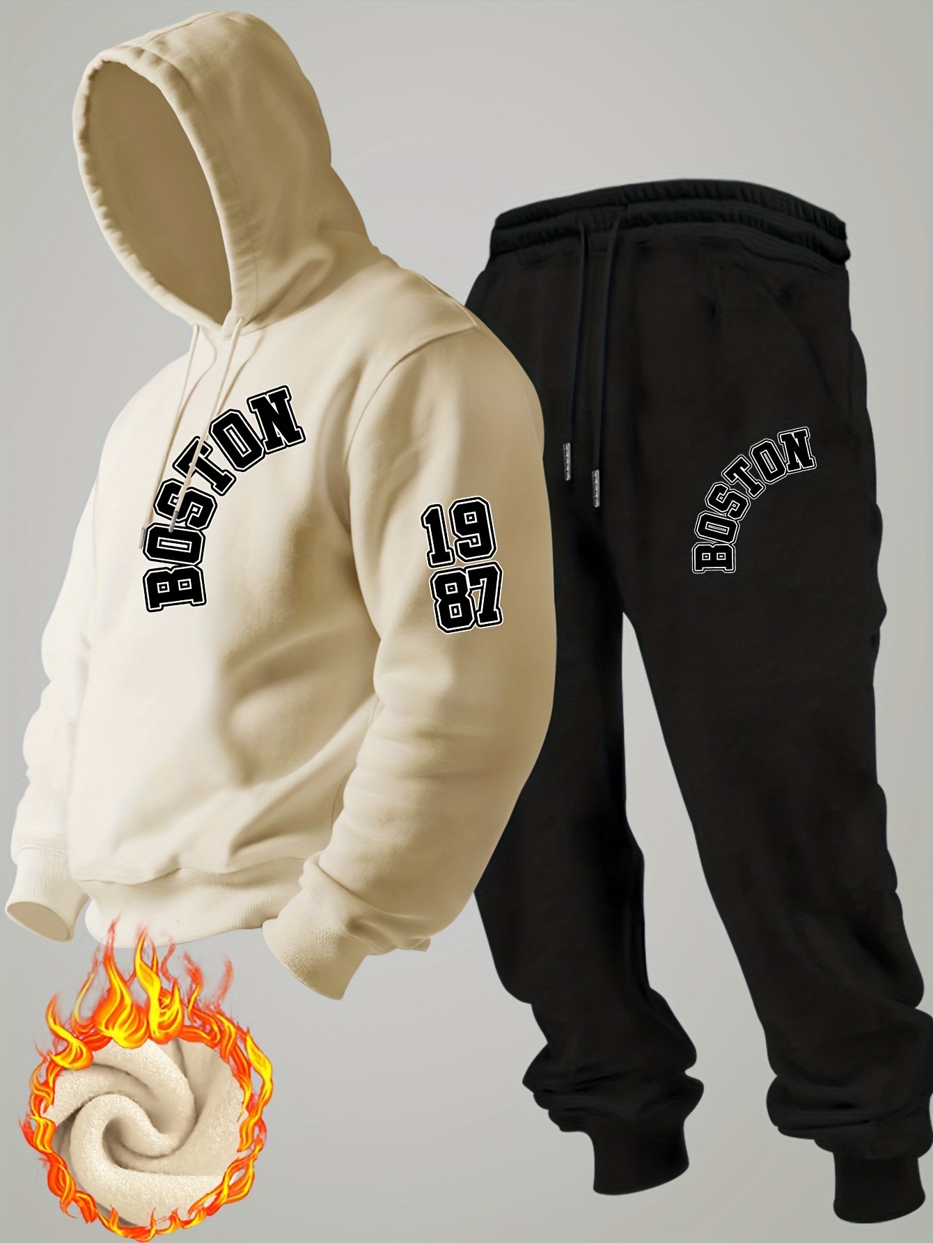 2026 new Men Winter Fleece Hoo - Fashion Streetwear ulasan dan harga
