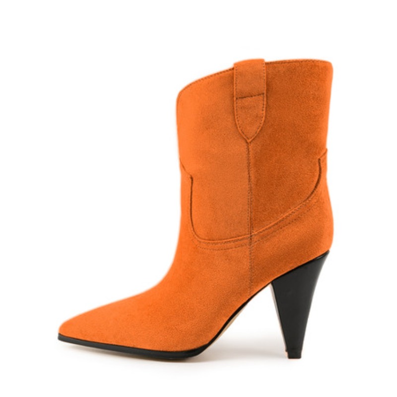 Bicolor Spike Heels Pull On Fa - Street Fashion Runway ulasan dan harga