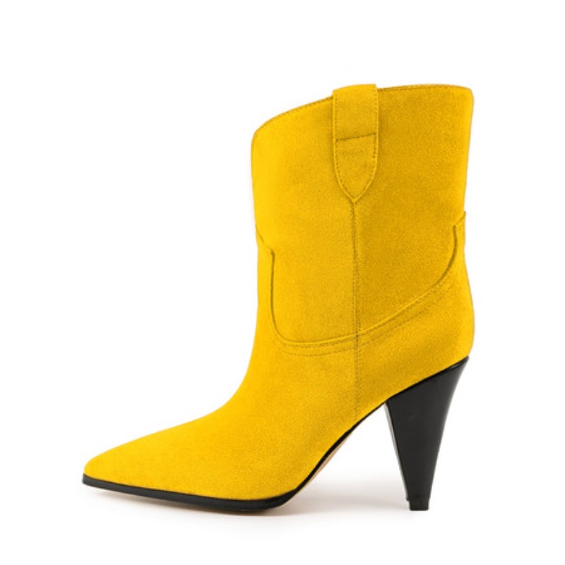 Bicolor Spike Heels Pull On Fa - Street Fashion Runway ulasan dan harga