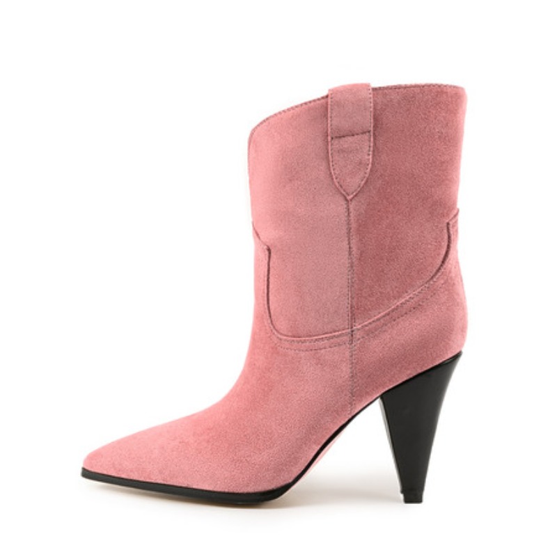Bicolor Spike Heels Pull On Fa - Street Fashion Runway ulasan dan harga