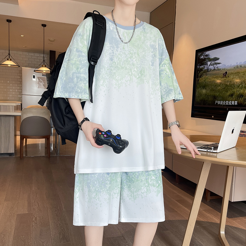 【Top 5-Point Pants】Men's T-Shi - Street Fashion Us ulasan dan harga